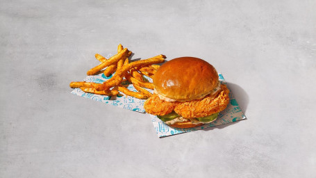 Limited Time Spicy Flounder Fish Sandwich Dinner