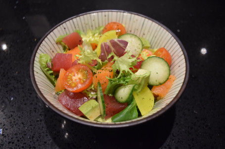 Salmon Tuna Poke Donburi