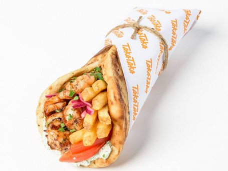 Chicken Souvlaki Pita Wrap (Halal)