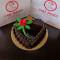 Chocolate Heart Shape Rose Day Cake