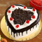 Black Forest Heart Shape Cake (Eggless)