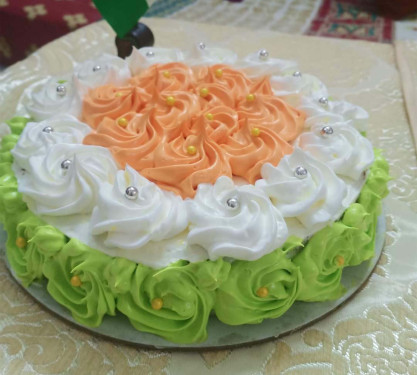 Republic Day Vanilla Cake