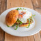 Breakfast Brioche Bun, Tomato Chilli Chutney, Rocket