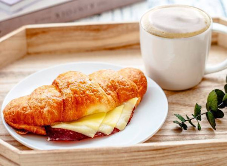 Cheese And Beef Croissant Combo