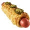 Cheese And Jalapeno Pretzel Dog