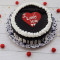 Black Forest Red Heart Cake