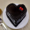Eggless Heart Shape Rich Chocolate Cake