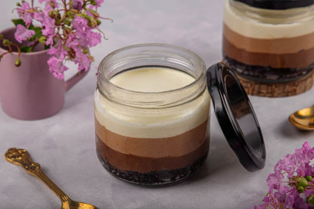 Tripple Layere Chocolate Mousse Jar