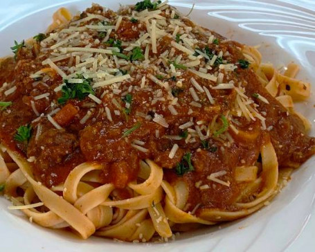 Bolognese With Fettuccini.