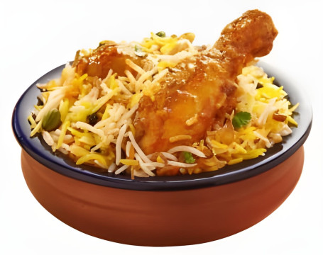 Chicken Hyderabadi Dum Biryani (With Leg Piece)
