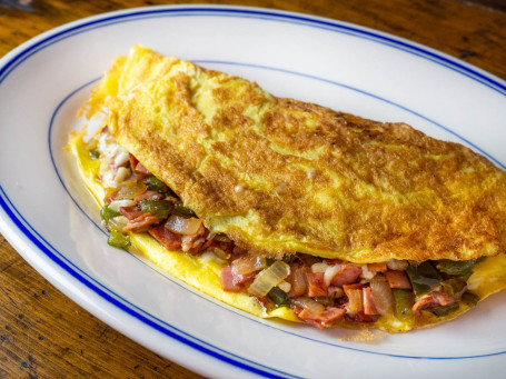 Indian Masala Omelette With Two Wheat Bread.