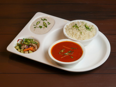 Rajmah Rice With Raita Meal