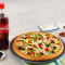 11 Veggie Treat Pizza Large) Coke 300 Ml