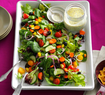 English Veggie Toast Salad