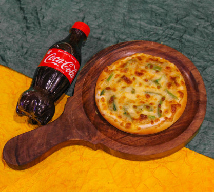 7"Mix Veg Pizza Coke 300 Ml