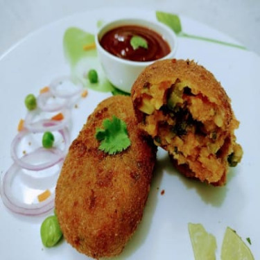 Mixed Veg Cutlet With Butter Bread- 2Pc