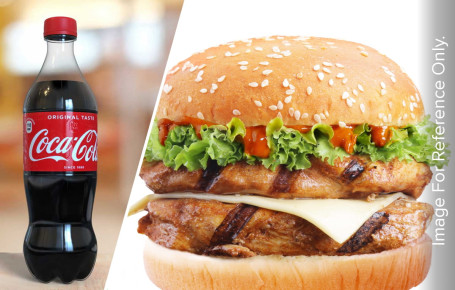 Double Chicken Burger Coke