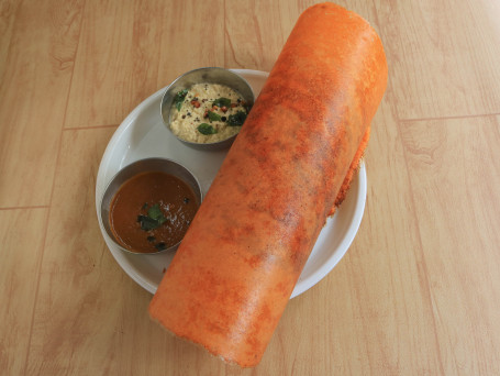 Carrot Dosa (Served With Allem Chutney With Sambar)