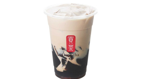 Milk Tea With Herbal Jelly Xiāng Cǎo Nǎi Chá
