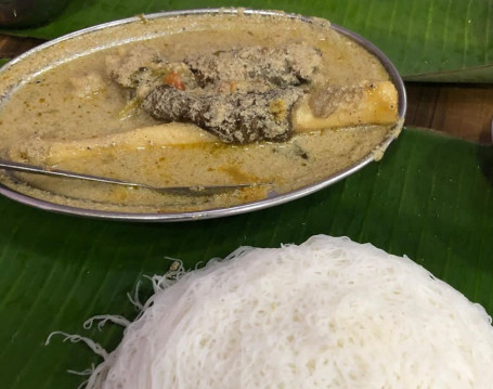 3 Idiyappams With Mutton Leg Paya