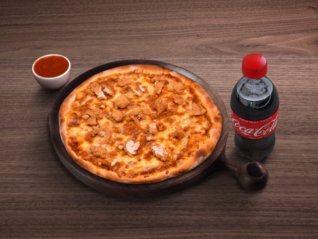 7 Crispy Chicken Pizza Coke (250 Ml)