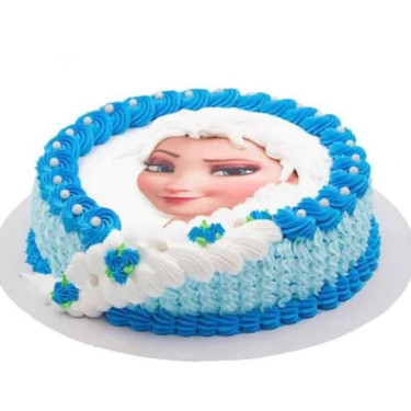Princess Elsa Cream Cake