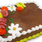 1/2 Sheet Yellow Cake White Buttercream w/Balloons/Flower/Confetti