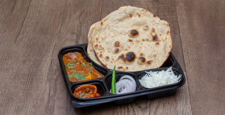 Kadhai Paneer 3 Roti Rice Salad Achar