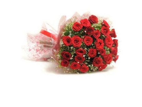 25 Red Roses Bunch
