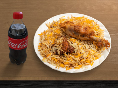 Chicken Leg Fry Biryani (1 Pc) Coke 250 Ml Pet Bottle