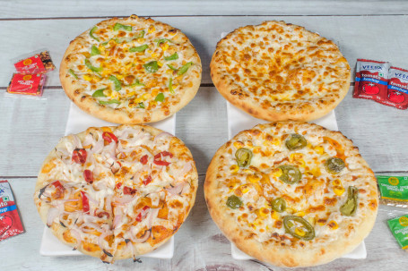 4 Pizza With Onion Red Pepper Pizza Combo