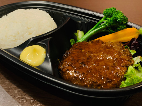 Hamburg Steak With Rice