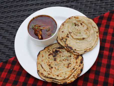 3 Pcs Mutton Rogan Josh 2 Pcs Roti