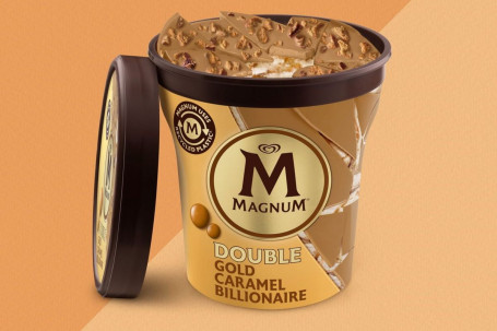Magnum Double Gold Caramel Billionaire Ice Cream Tub Nbsp;