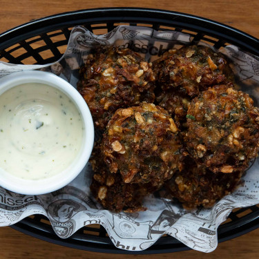 Spicy Corn Fritters With Kaffir Lime Mayo