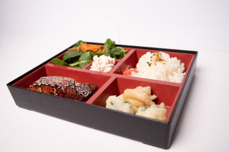Grilled Teriyaki Salmon Bento