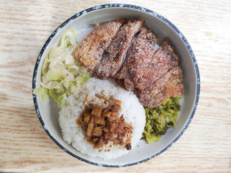 Fried Pork Cutlet With Rice