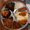 Vegetable And Meat Thali
