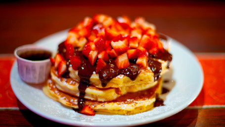 Vegan Strawberry And Chocolate Pancakes (Vg)