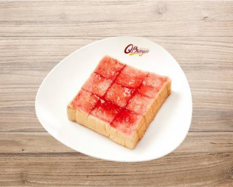 Córo Meir Hòu Piàn Thick Toast With Strawberry Jam Jam Jamai.