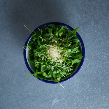 Fresh Rocket With Balsamic Dressing And Parmigiano Reggiano