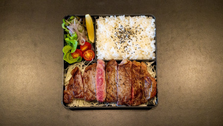 Wagyu Beef Steak Bento (Japanese Ponzu Sauce)