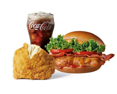 Tào Cān-Blt Nèn Jiān Jī Tuǐ Bǎo Blt Grilled Chicken Burger Meal