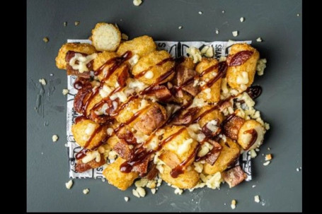 Loaded Tater Tots Bbq Bacon Cheddar