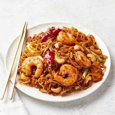 Kung Pao Prawn Noodle With Egg Cashew Nuts