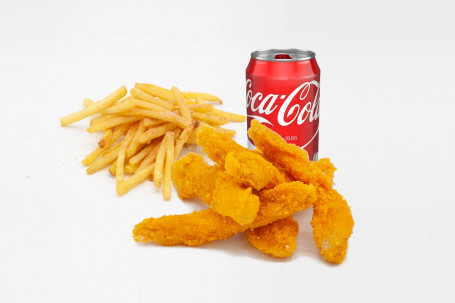 Chicken Strips Chips Soft Drinks