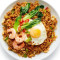 Fried rice with egg omlet
