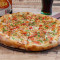 Pizzas Queso Con Tomates Frescos, Ajo, Perejil Y Tocineta Grande