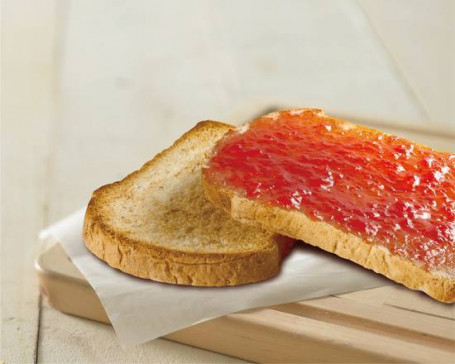 Cǎo Méir Tāng Zhǒng Tǔ Sī Blødt Brød Med Jordbærsyltetøj