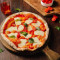 mǎ gé lì tè fān jiā qǐ sī bǐ sà Classic Margherita Pizza with Tomato and Cheese